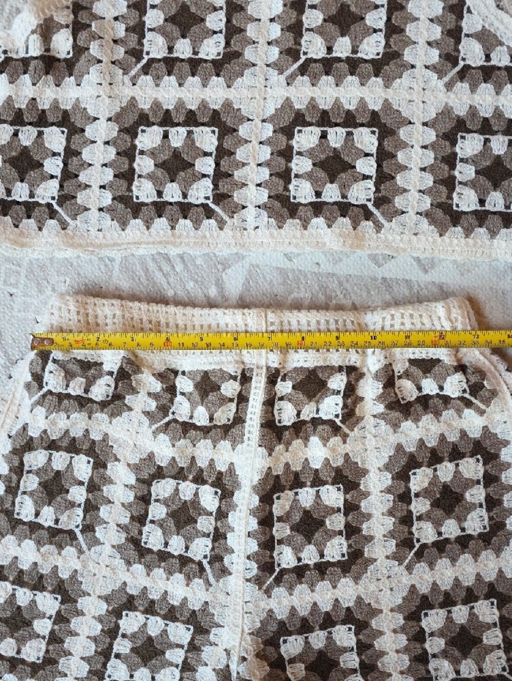 Handmade Crochet Shorts and Crop Tank Set - Picture 3 of 6